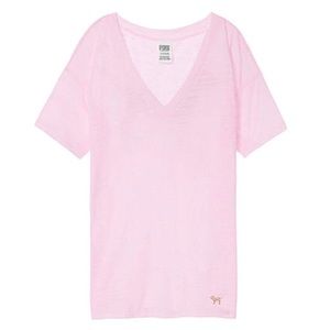 Victoria’s Secret PINK Sleepwear Pink Vneck XS Top